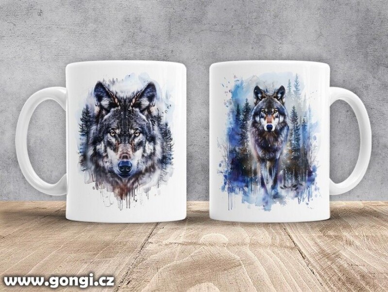 Hrnek - 0398 - Forest - Vlk v krajině 02